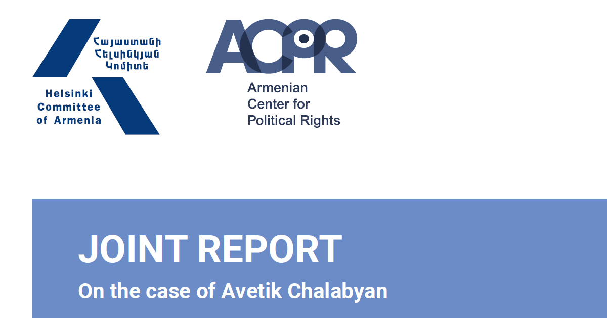 Joint Report on the case of A. Chalabyan